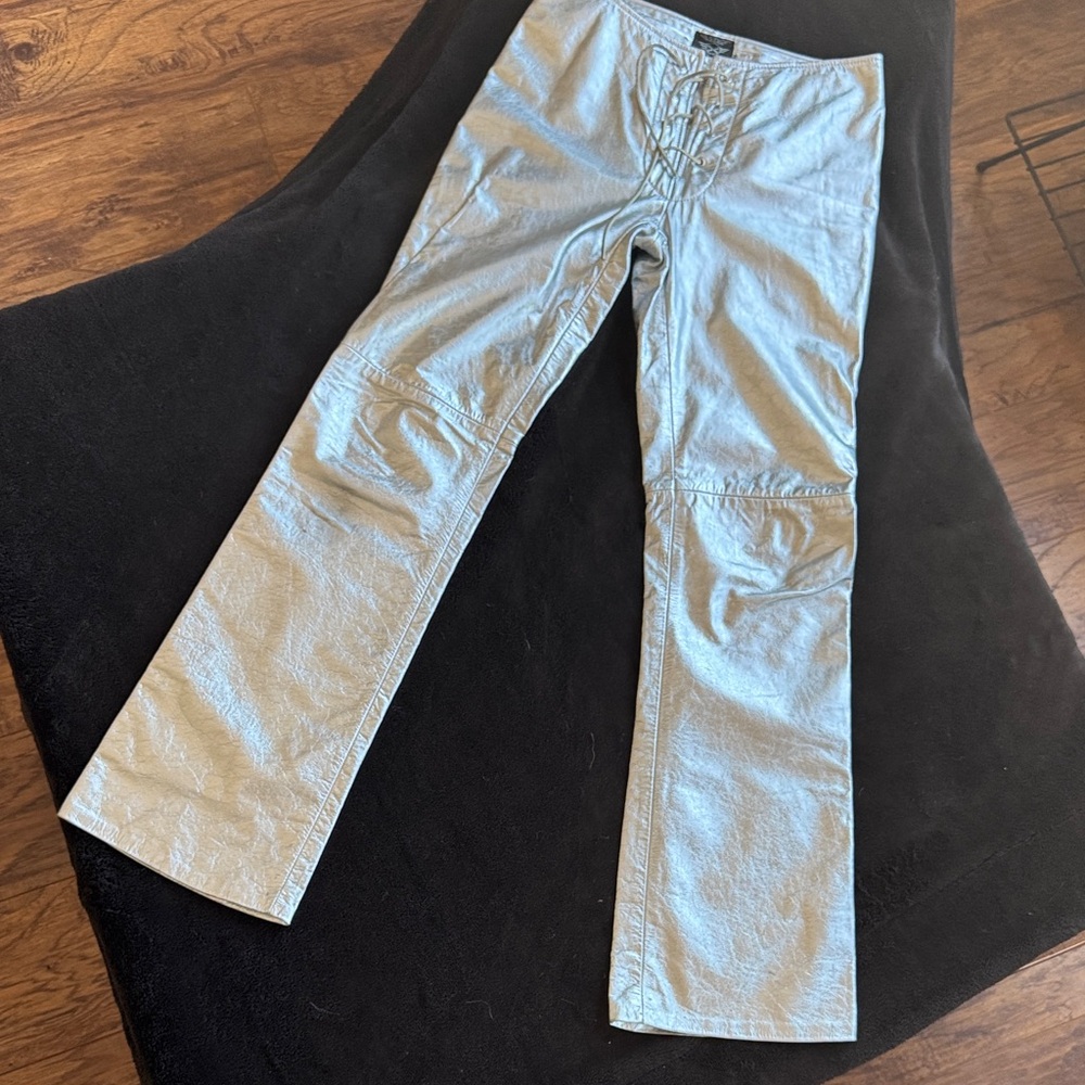 Leather Silver Pants!